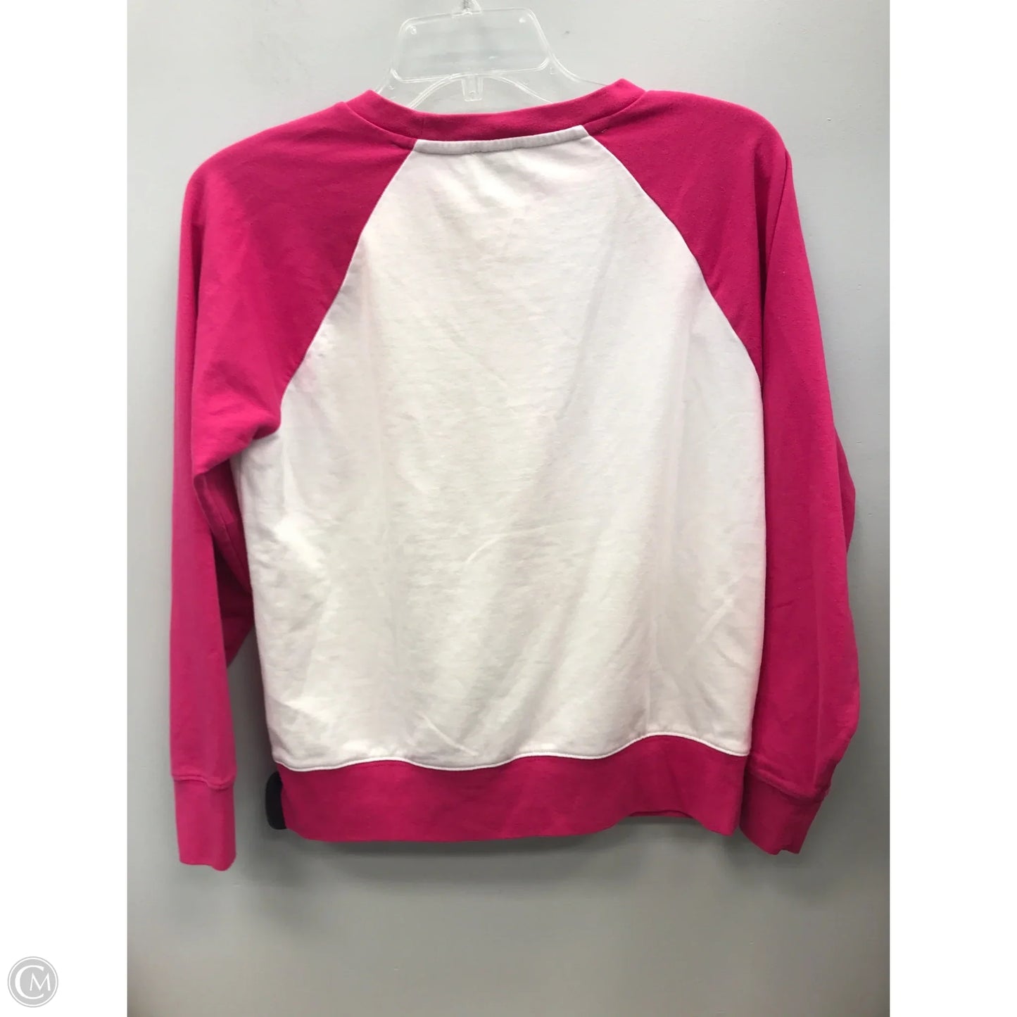 Top Long Sleeve By J. Crew In Pink & White, Size: Xs