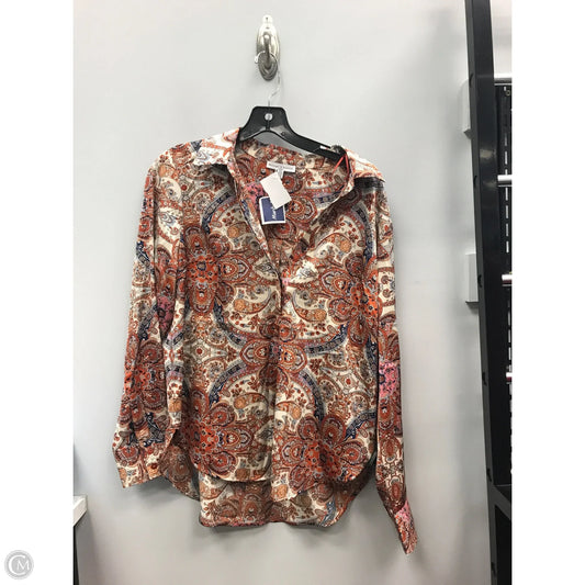 Top Long Sleeve By Maison Damelie In Paisley Print, Size: M