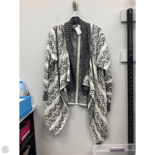 Sweater Cardigan By Dressbarn In Black & White, Size: 2x