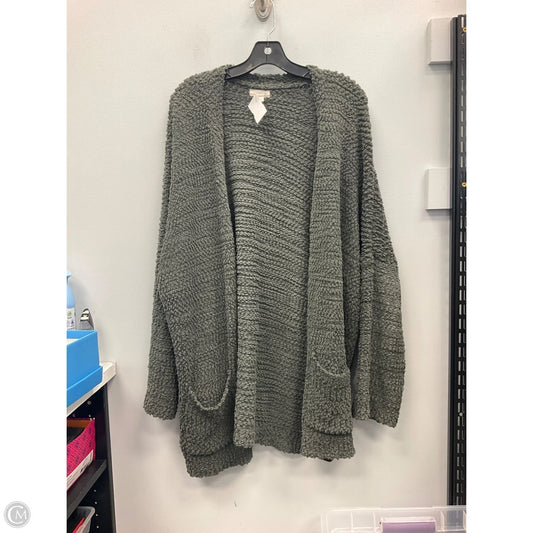 Sweater Cardigan By Cupio In Green, Size: 3x