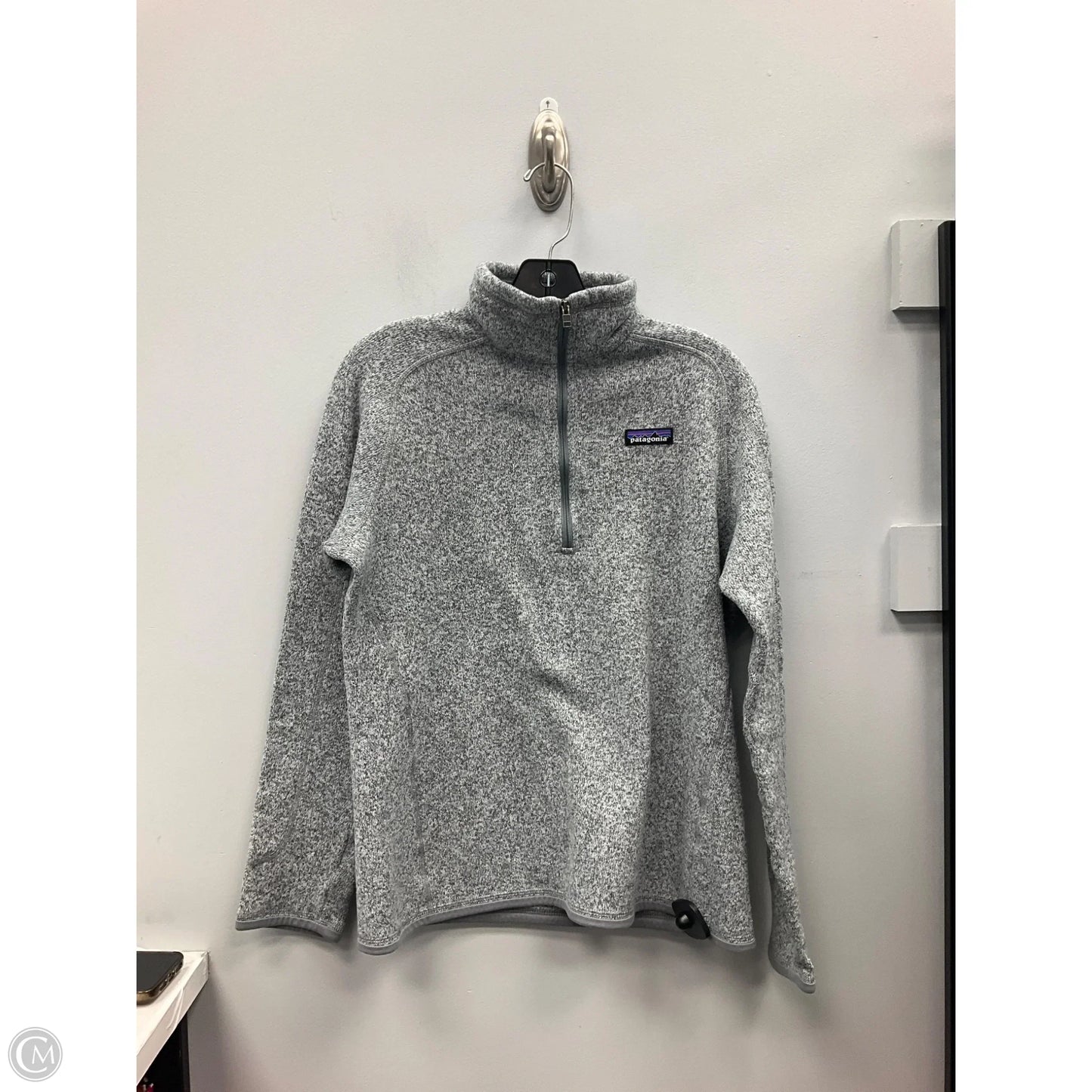 Jacket Fleece By Patagonia In Grey, Size: L