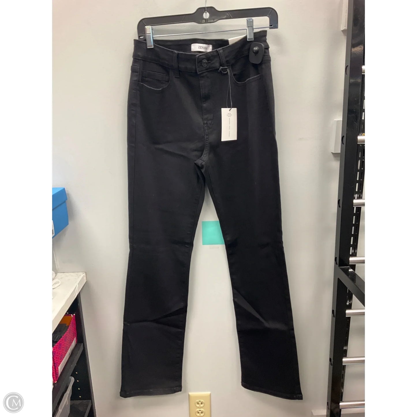Jeans Boot Cut By Zenana In Black Denim, Size: 6