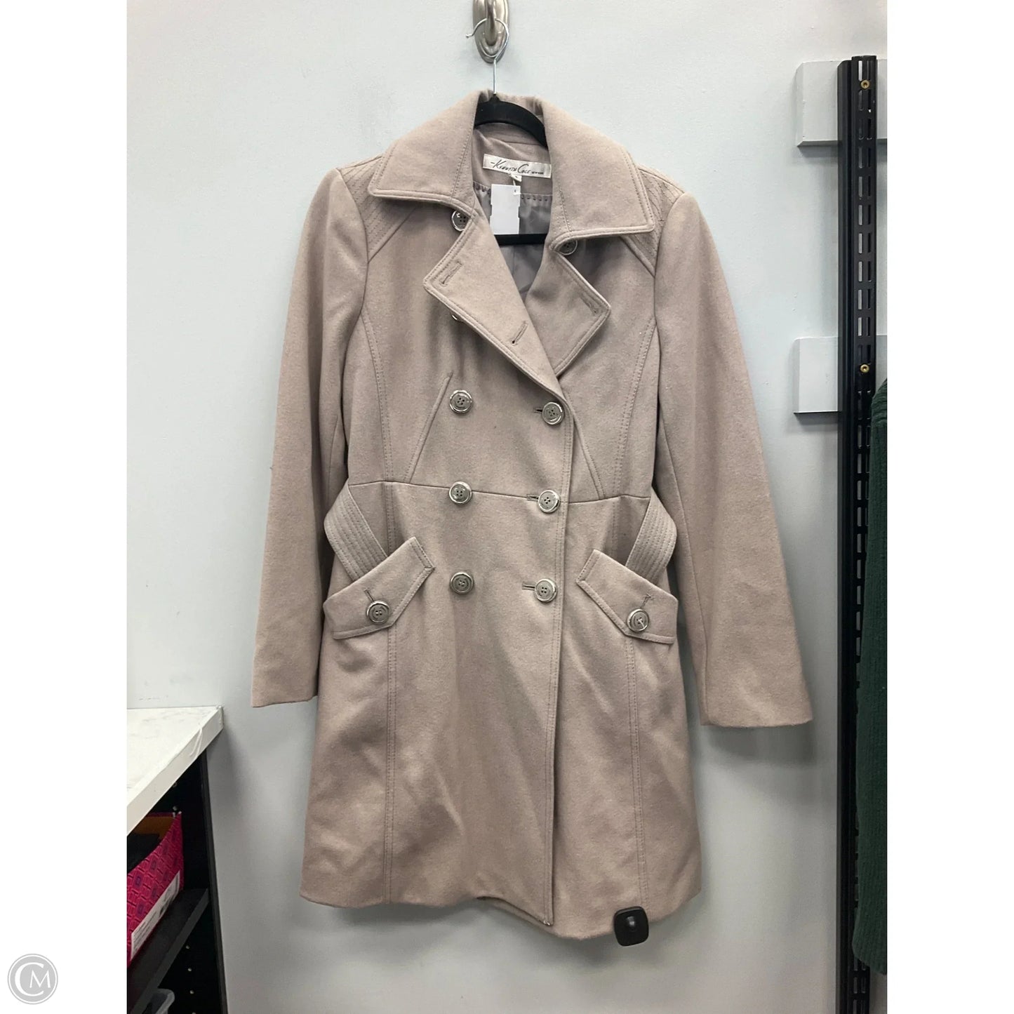 Coat Peacoat By Kenneth Cole In Taupe, Size: 6