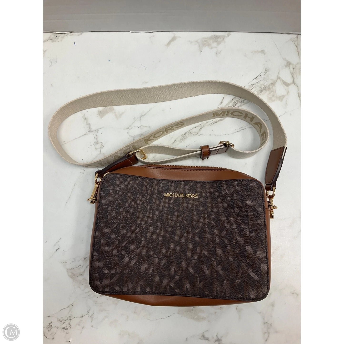 Crossbody Designer By Michael Kors, Size: Large