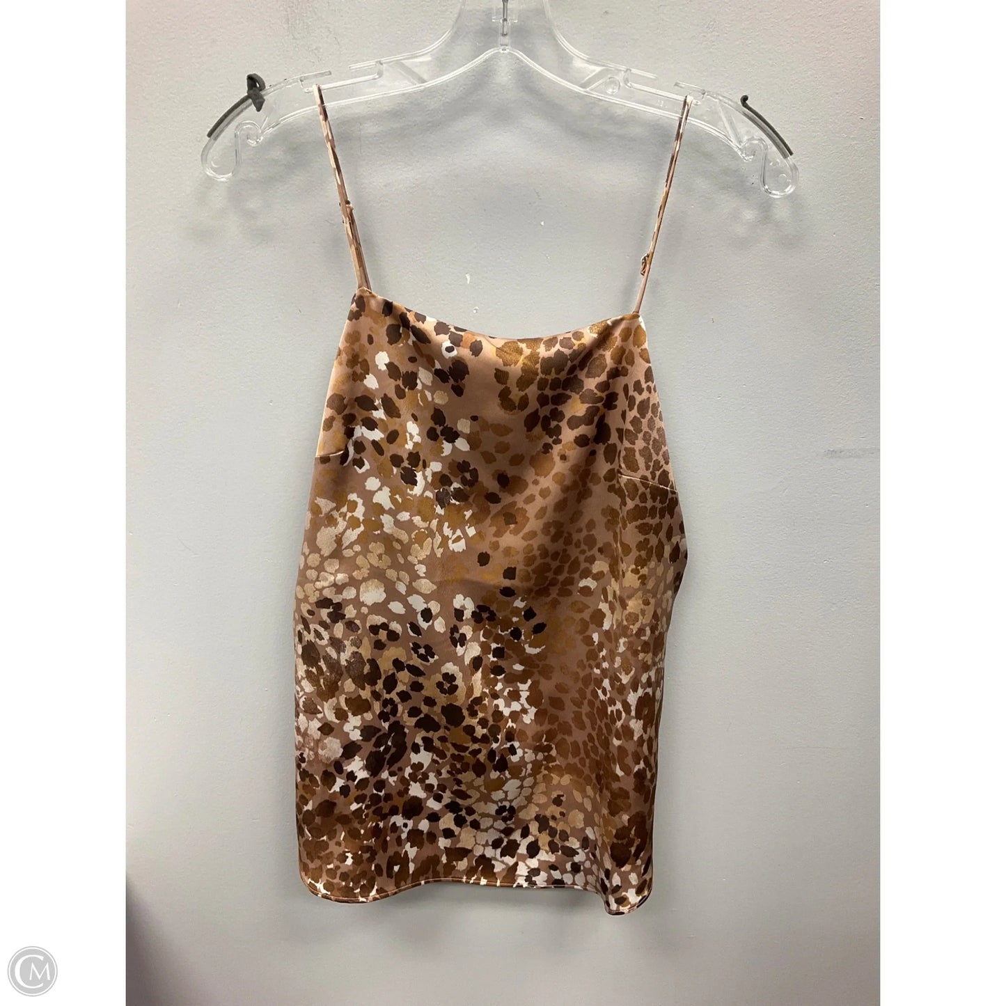Top Sleeveless By Ann Taylor In Brown & Tan, Size: Xs
