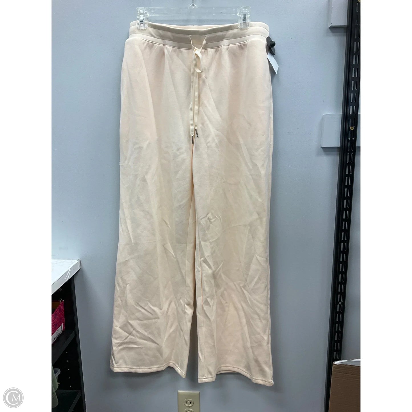 Pants Lounge By Clothes Mentor In Cream, Size: L