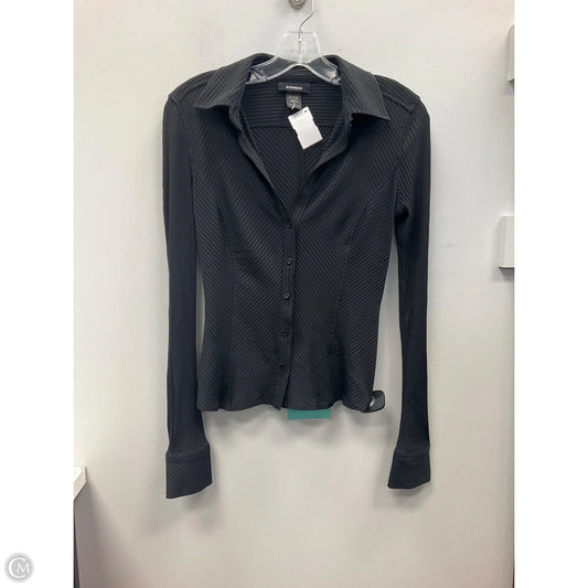 Top Long Sleeve By Express In Black, Size: S