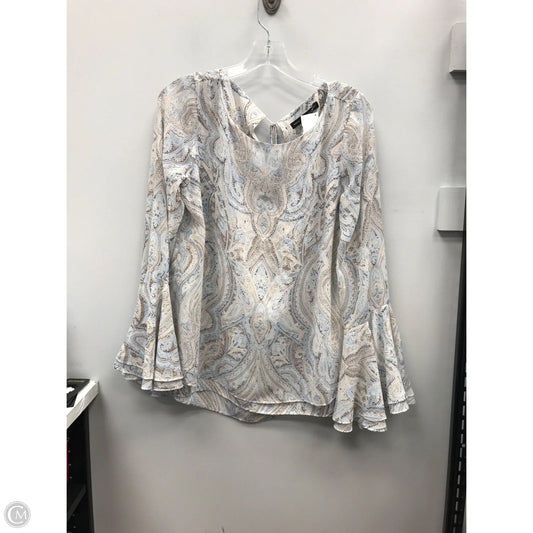 Top Long Sleeve By White House Black Market In Multi-colored, Size: 10