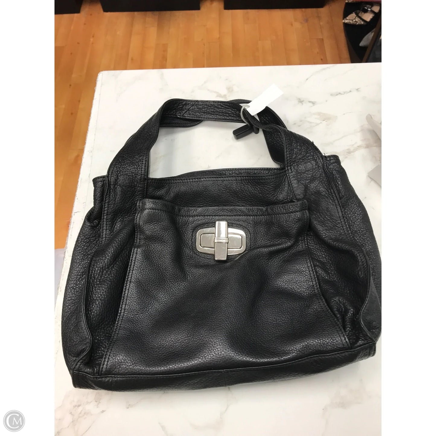 Handbag Leather By B. Makowsky, Size: Large