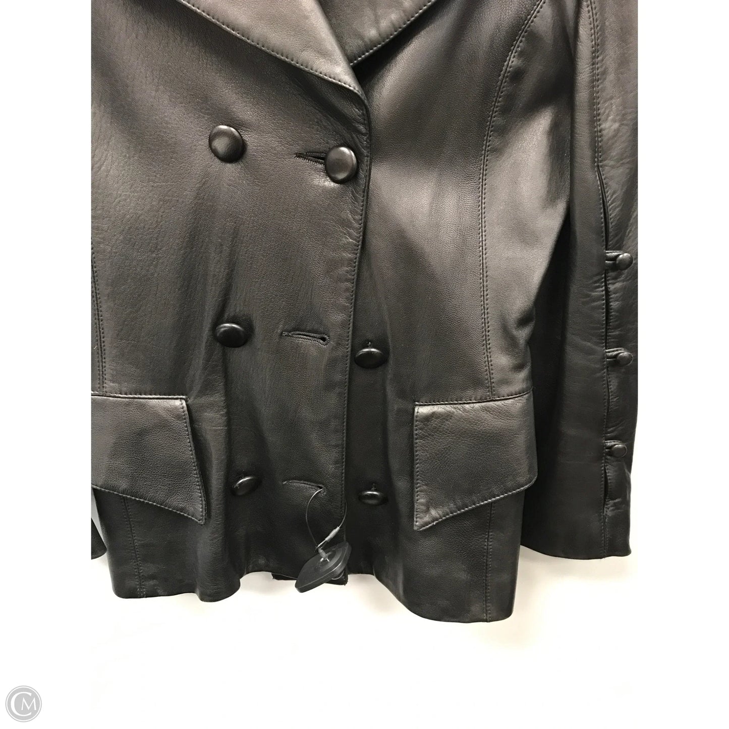 Jacket Leather By Cma In Black, Size: 8