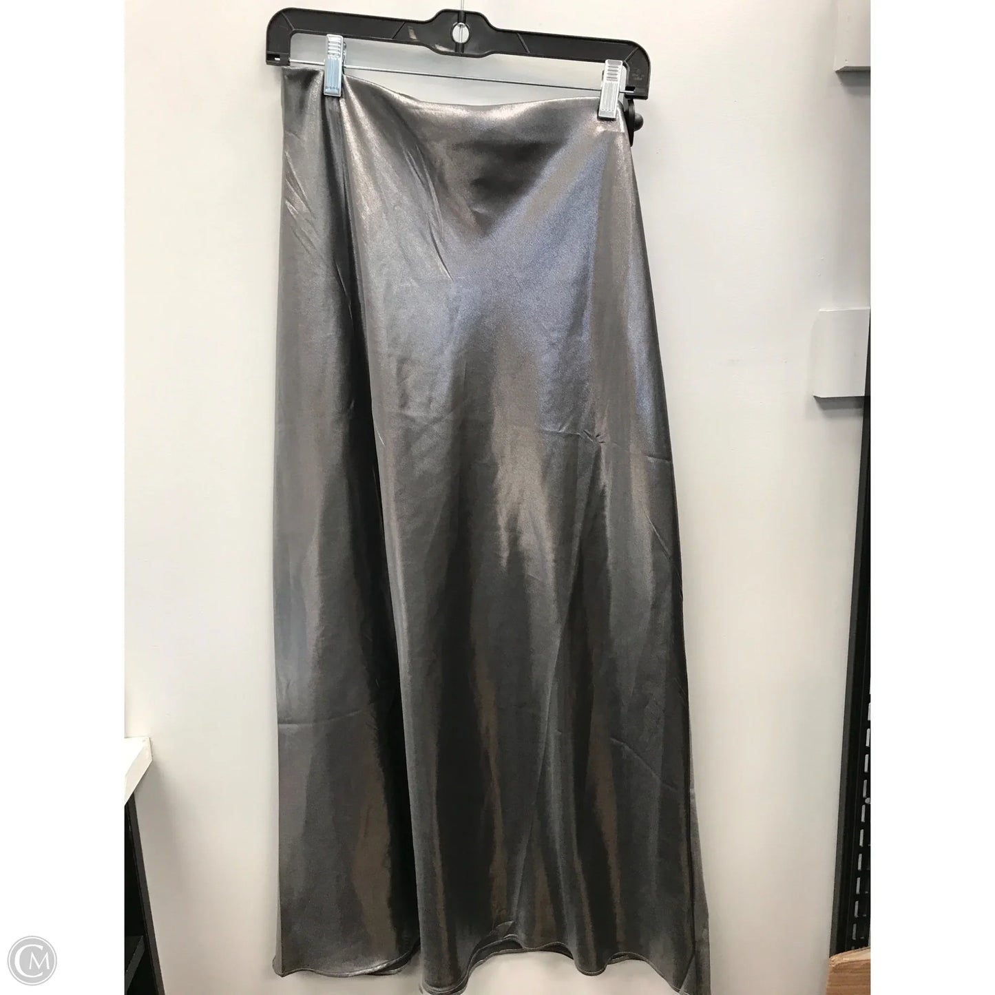 Skirt Maxi By Loft In Silver, Size: 6