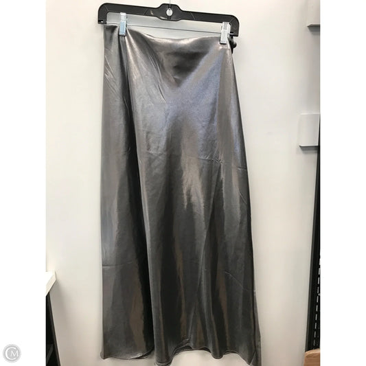 Skirt Maxi By Loft In Silver, Size: 6