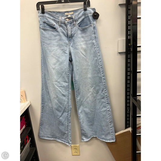 Jeans Wide Leg By Levis In Blue Denim, Size: 10