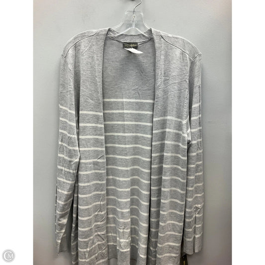 Cardigan By Style And Company In Grey & White, Size: Xl
