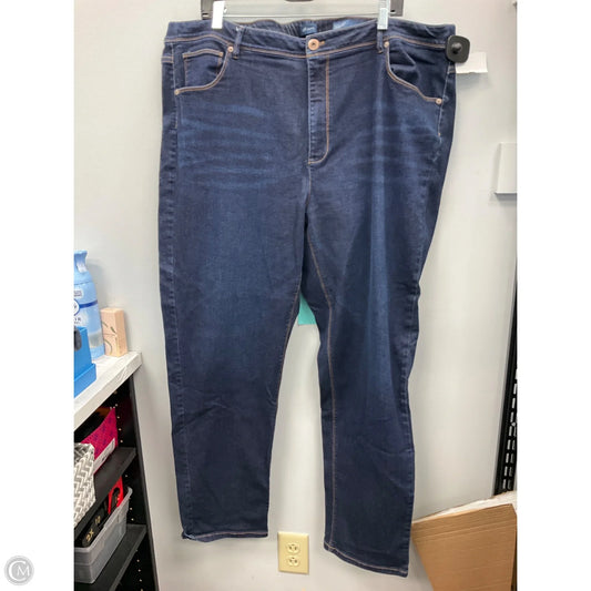 Jeans Straight By J. Jill In Blue Denim, Size: 24