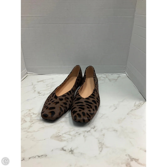 Shoes Flats By Loft In Animal Print, Size: 9.5