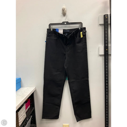 Jeans Boyfriend By Calvin Klein In Black Denim, Size: 10