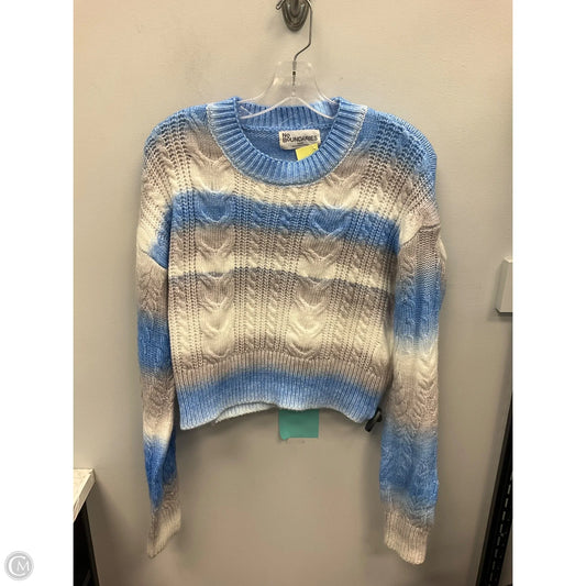 Sweater By No Boundaries In Blue & Cream, Size: M