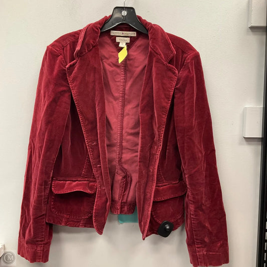 Blazer By Tommy Hilfiger In Maroon, Size: M