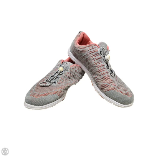 Shoes Sneakers By Clothes Mentor In Grey & Pink, Size: 12