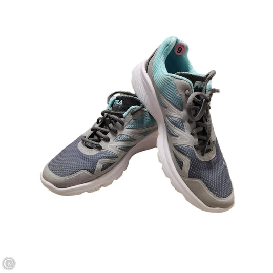 Shoes Athletic By Fila In Blue & Grey, Size: 9