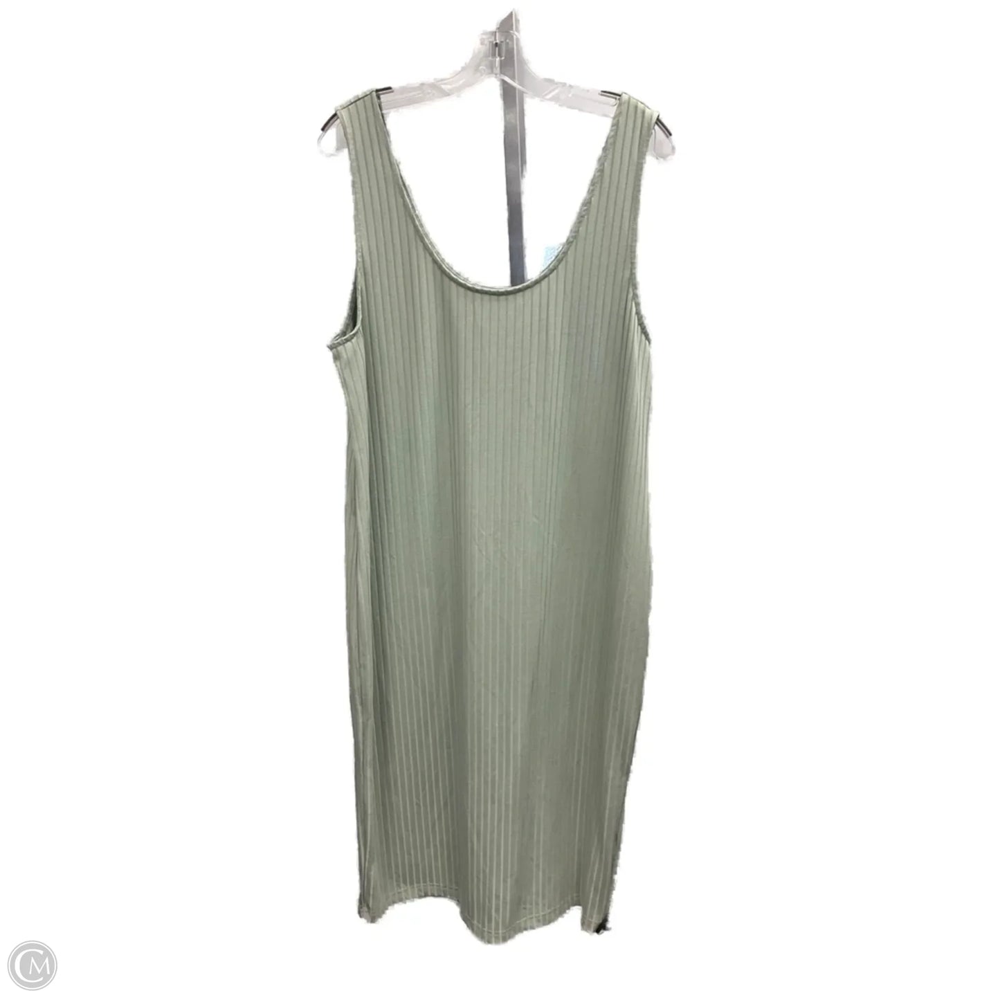 Dress Casual Midi By Forever 21 In Green, Size: 2x