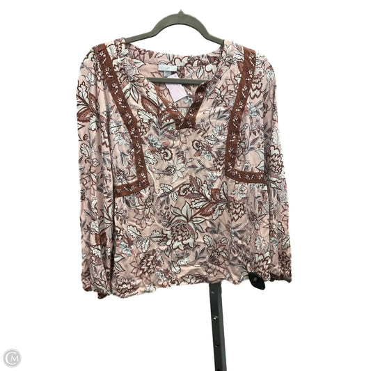 Top Long Sleeve By J. Jill In Pink, Size: Sp