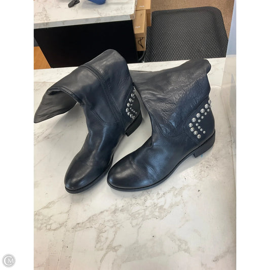 Boots Mid-calf Flats By Guess In Black, Size: 7.5