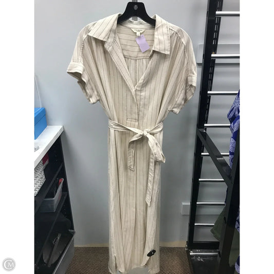 Dress Casual Midi By Max Studio In Cream, Size: M