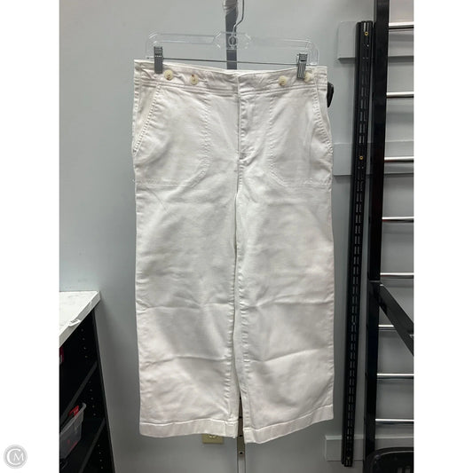 Jeans Wide Leg By Talbots In White, Size: 6