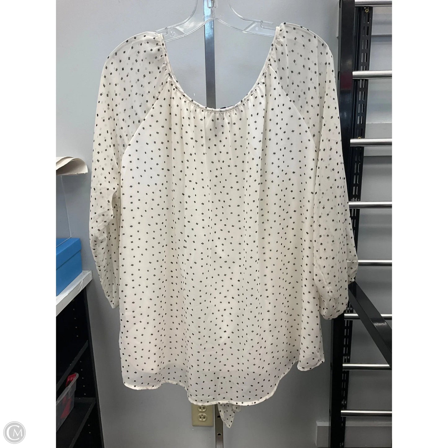Top Long Sleeve By West Kei In Cream, Size: Xxl