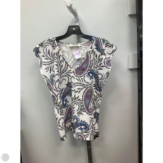 Top Sleeveless By Loft In Paisley Print, Size: Xs
