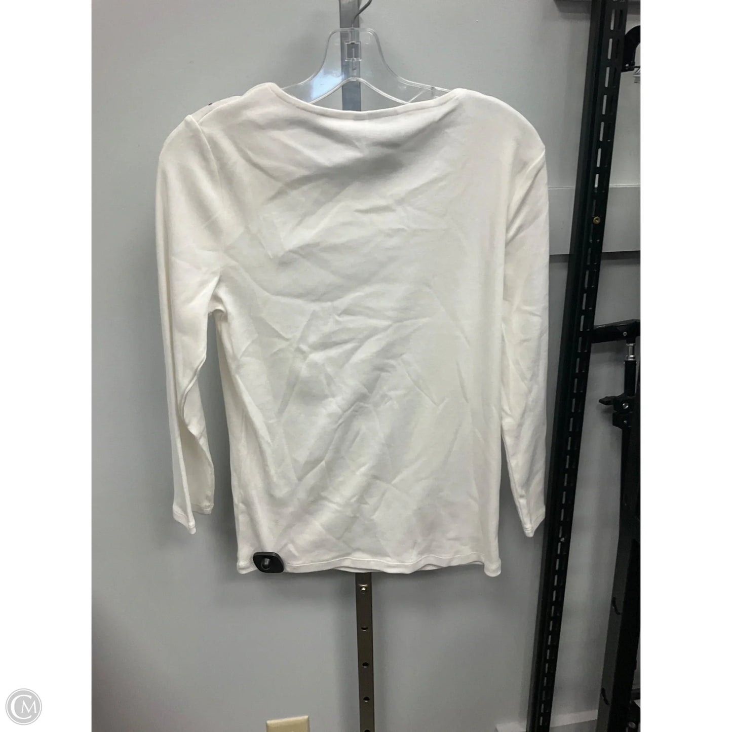 Top Long Sleeve By Rafaella In Cream, Size: M