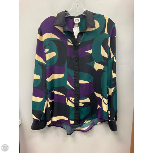 Top Long Sleeve By Anne Klein In Multi-colored, Size: 12