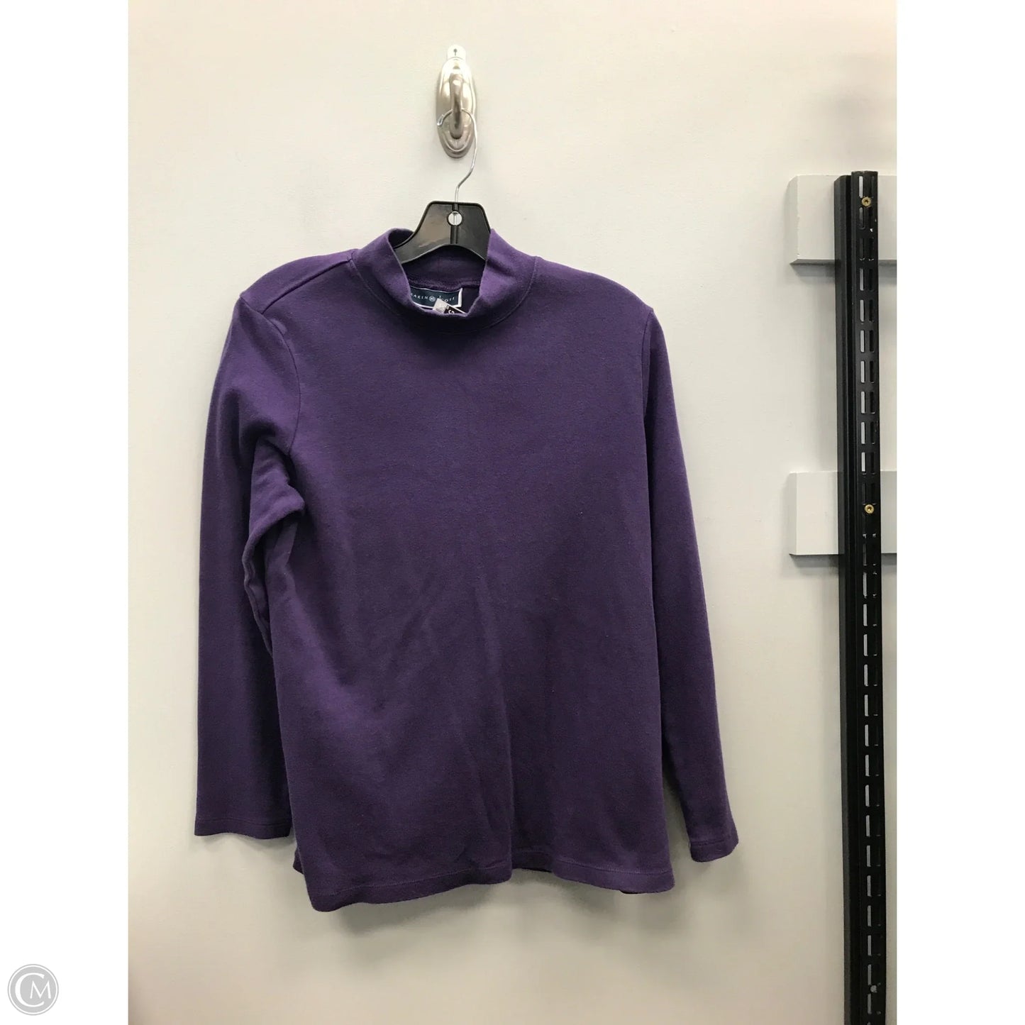 Top Long Sleeve By Karen Scott In Purple, Size: L
