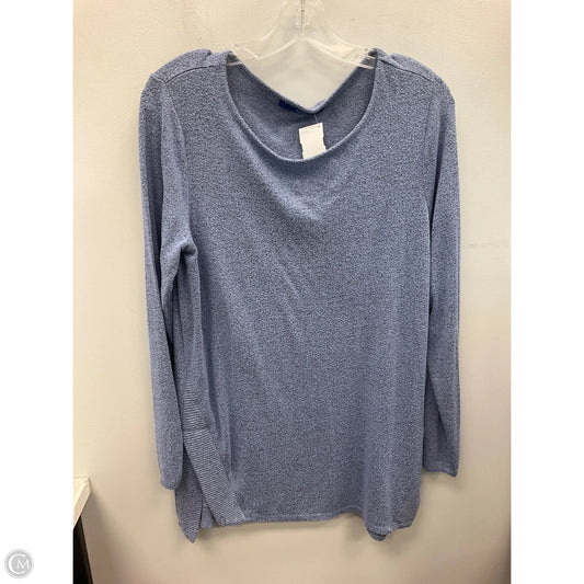 Top Long Sleeve By Apt 9 In Blue, Size: L