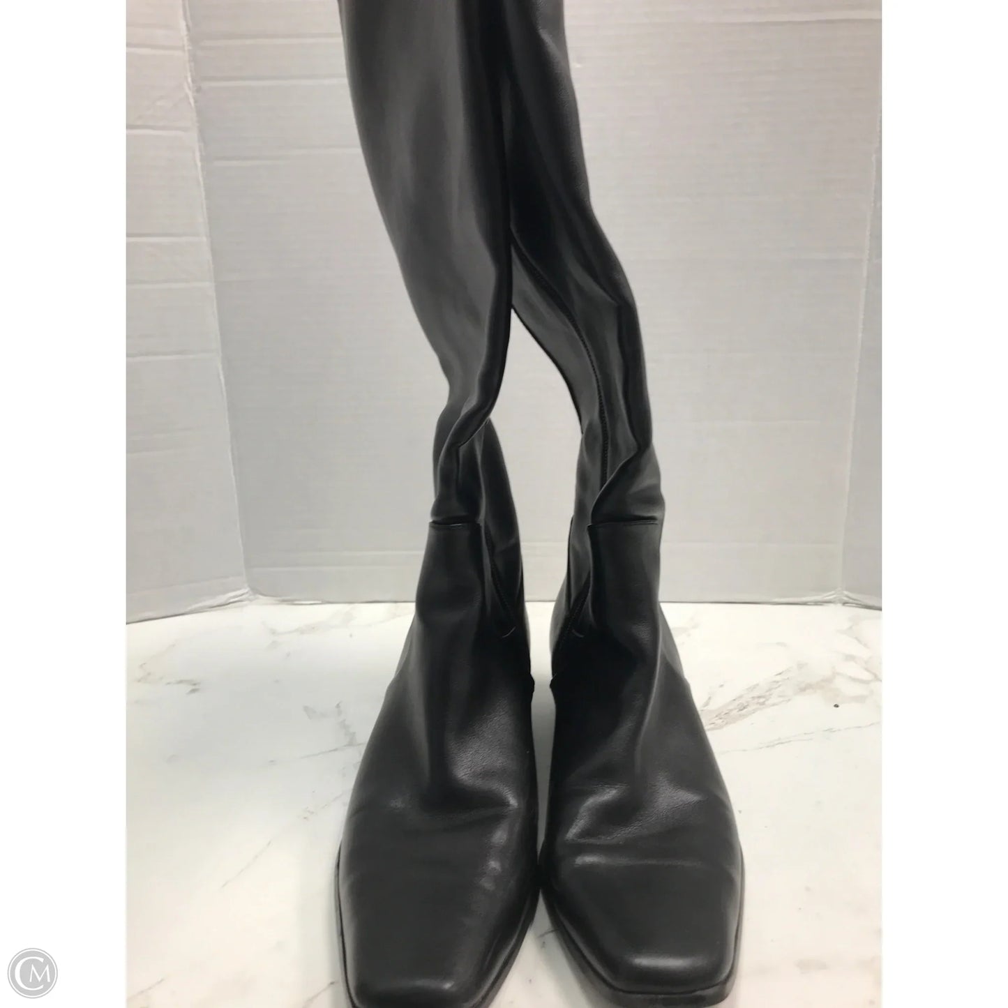 Boots Knee Heels By Universal Thread In Black, Size: 8