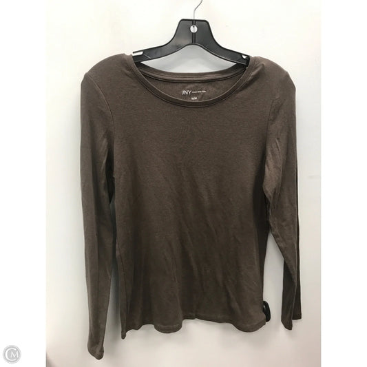 Top Long Sleeve By Jones New York In Brown, Size: M