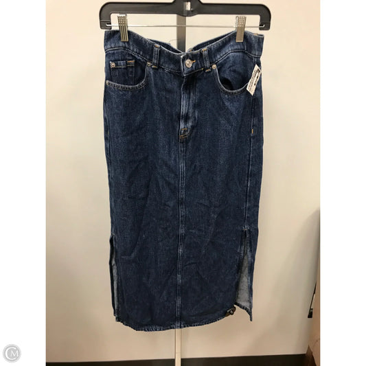 Skirt Maxi By 7 For All Mankind In Blue, Size: 4