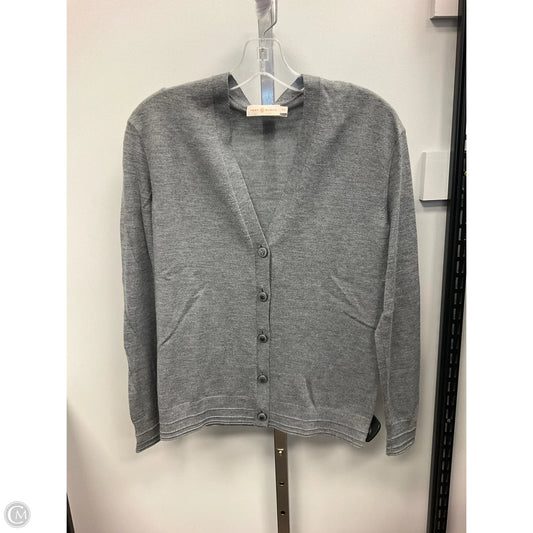 Cardigan Designer By Tory Burch In Grey, Size: S