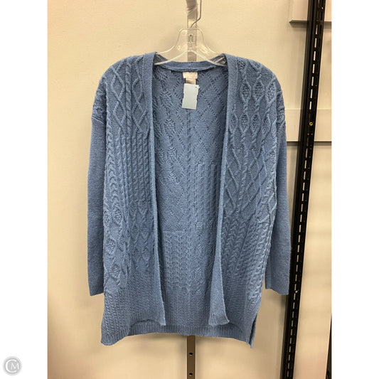 Sweater Cardigan By Chicos In Blue, Size: Mp