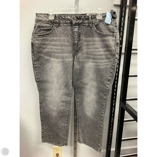 Jeans Straight By Time And Tru In Grey, Size: 18
