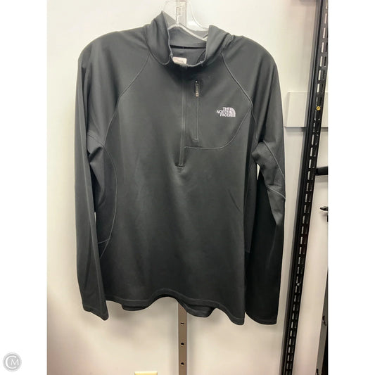 Athletic Top Long Sleeve Collar By The North Face In Black, Size: Xl