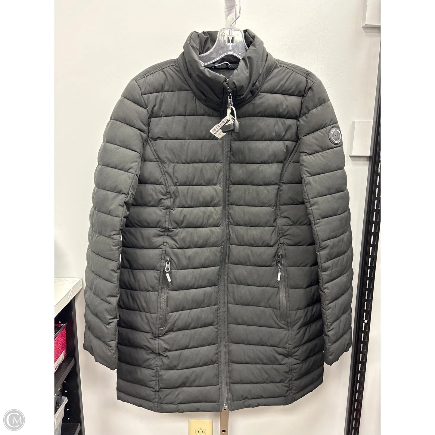 Coat Puffer & Quilted By Nautica In Black, Size: L