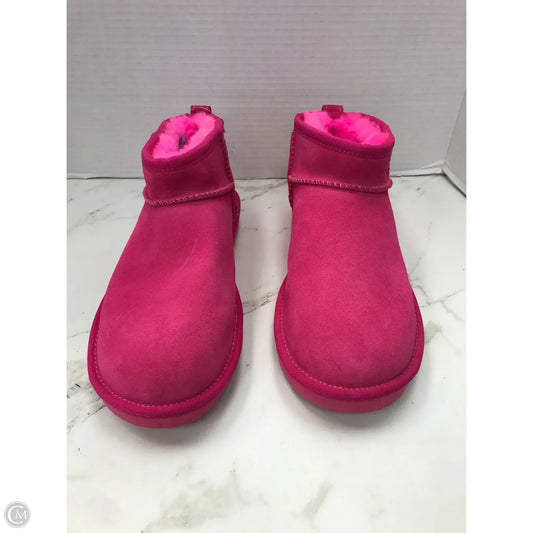 Boots Designer By Ugg In Pink, Size: 8