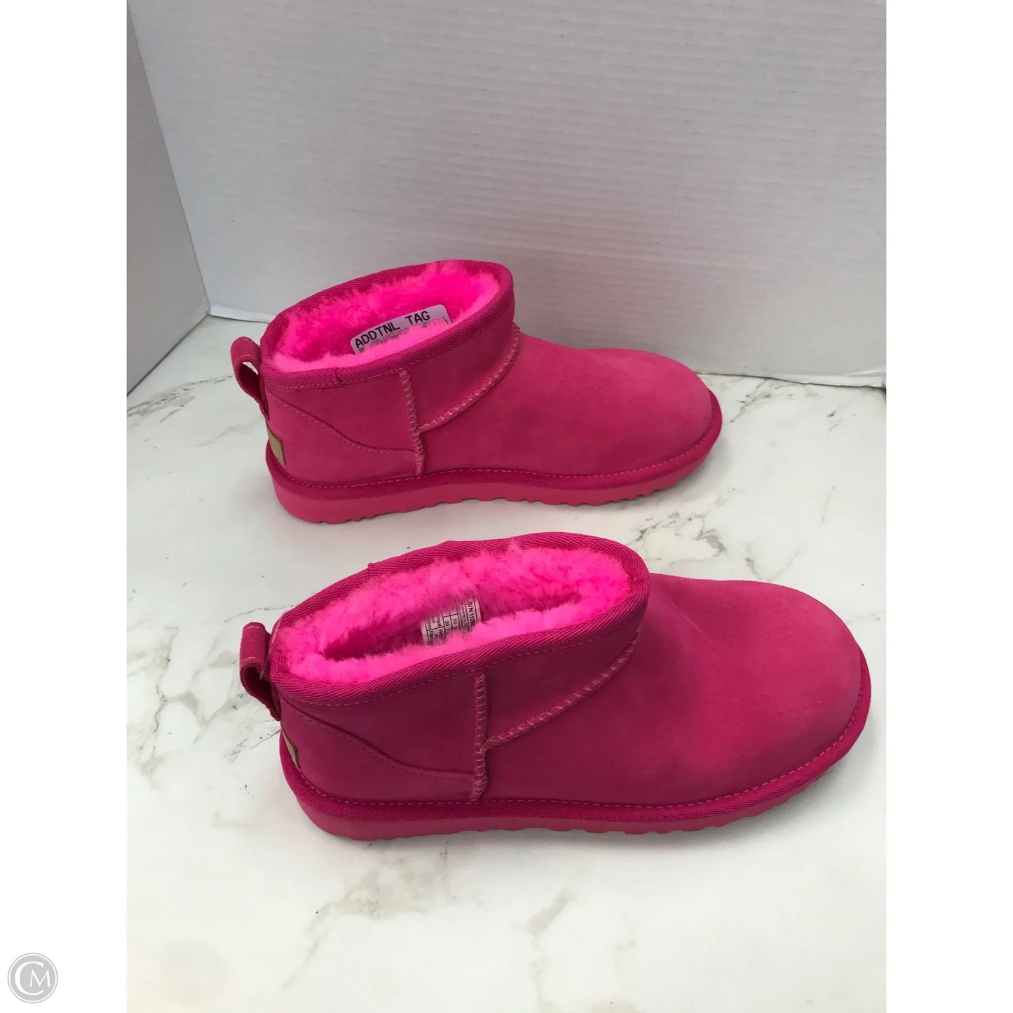 Boots Designer By Ugg In Pink, Size: 8