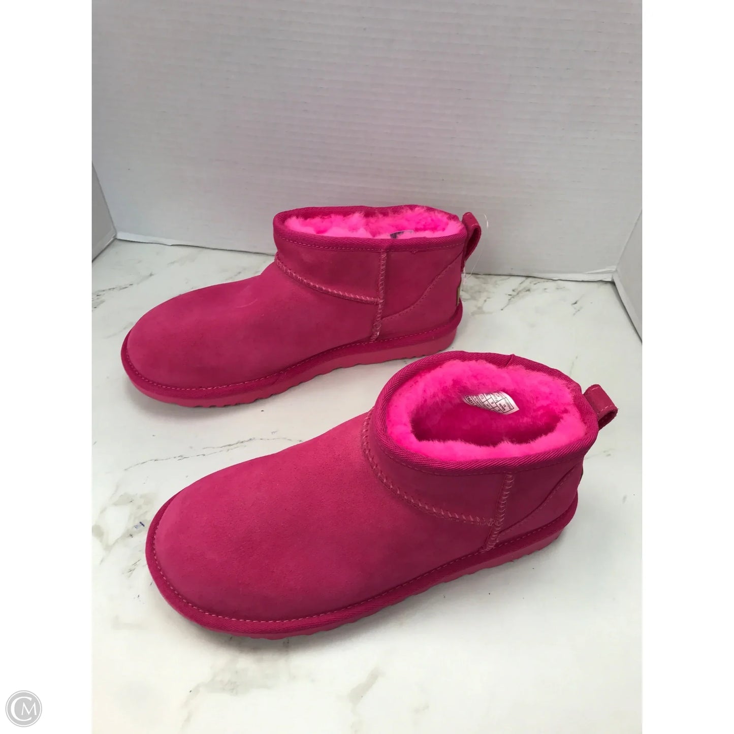 Boots Designer By Ugg In Pink, Size: 8