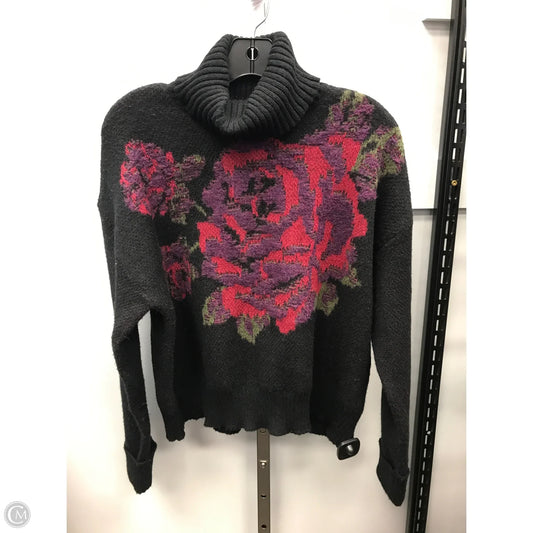 Sweater By So In Floral Print, Size: S