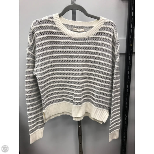 Sweater By Aeropostale In Grey & White, Size: M