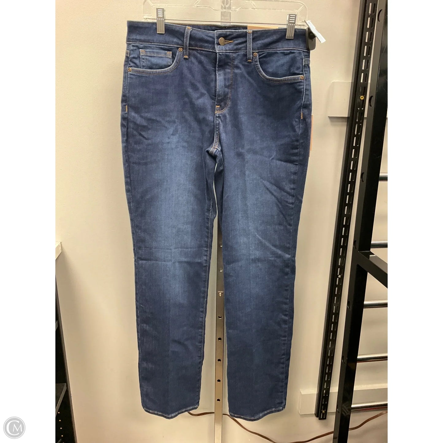 Jeans Straight By Not Your Daughters Jeans In Blue Denim, Size: 10p